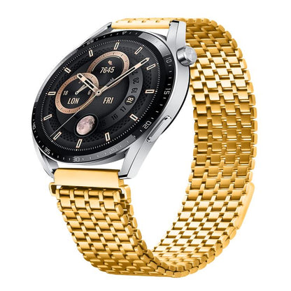 Nine-beads Magnetic Buckle Stainless Steel Watch Band, 22mm